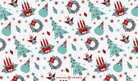 Christmas Decorations Pattern Design Vector Download