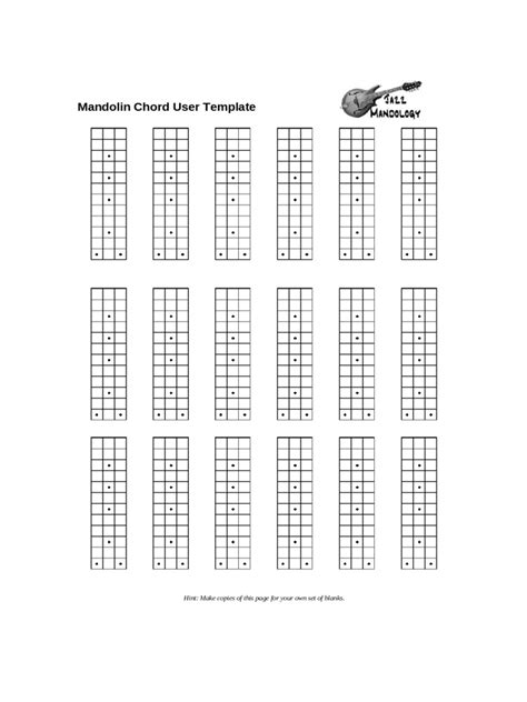 2024 Mandolin Chord Chart Template Fillable Printable Pdf And Forms