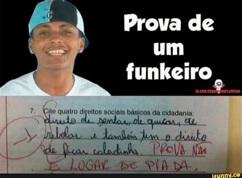 Prova De Um Funkeiro Mo Cite Quatro Difeitos Sociais B Sicos Da