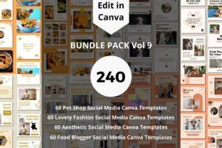 Social Media Canva Templates Bundles Graphic By Putra Art