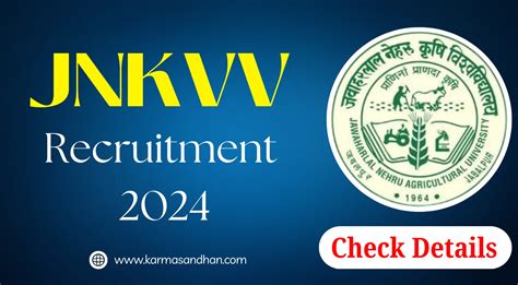 Jnkvv Recruitment Check Qualification Pay Scale And Walk In