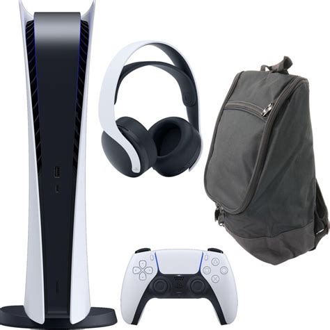 PlayStation 5 Digital Console with Pulse Headset and Carry Bag (PS5 ...