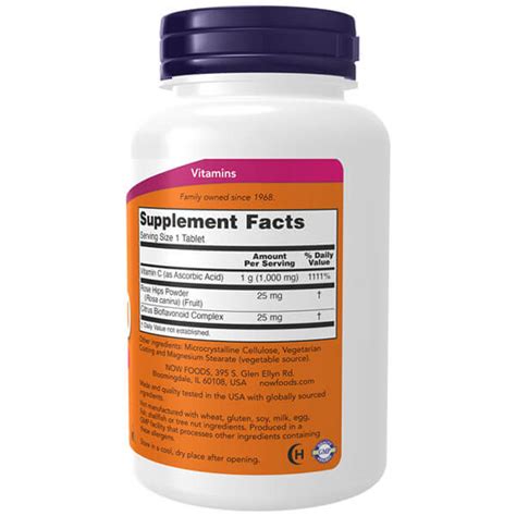 Now Foods Vitamina C Tabletas Protecci N Antioxidante