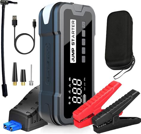 Portable Car Jump Starter With Air Compressor JOELEW 150PSI 4000A Peak