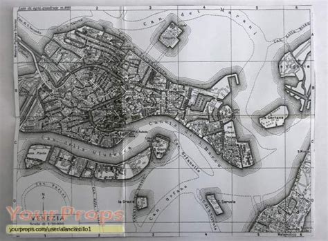 Indiana Jones And The Last Crusade Map of Venice replica movie prop