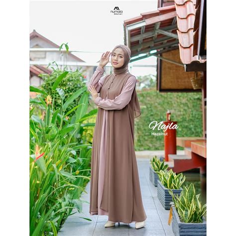 Jual Gamis Outer Set Hazelnut Najla Set By Numaia Shopee Indonesia