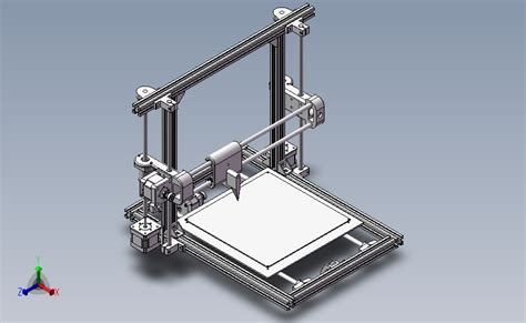 3d打印机设计 Solidworks 2010 模型图纸下载 懒石网