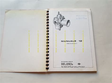 Workshop Manuals Dell Orto Manuale Tecnico Manuale Officina