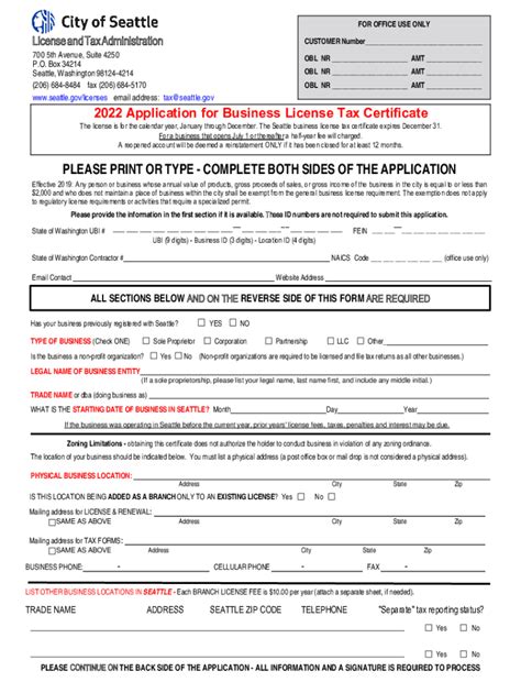 Fillable Online PDF 2022 Application For Business License Tax