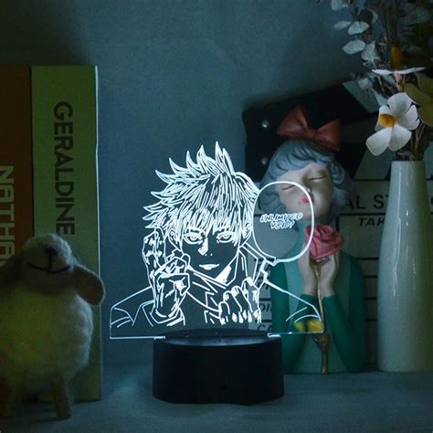 Anime Lamp Jujutsu Kaisen Satoru Gojo Led Night Light For Bedroom