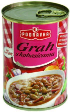 Grah s kobasicama ili s hamburgerom Podravka 400 g Akcija Njuškalo