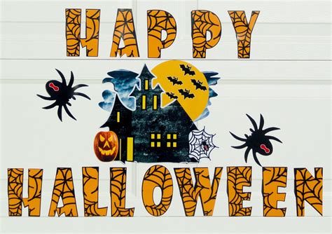 Best Magnetic Halloween Decorations For Garage Door Basic Idea Modern