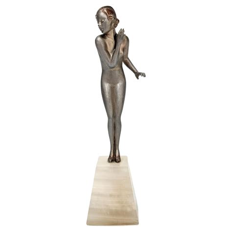 Art Deco Nude Spelter Figurine By Josef Lorenzl C For Sale At StDibs