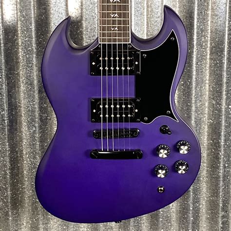 Westcreek Racer Offset Sg Purple Satin Solid Body Guitar Reverb