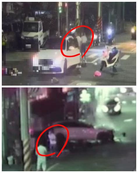 影 三重惡劣賓士猴深夜追撞機車 員警眼前竟肇逃 再度肇事棄車落跑釀3人傷