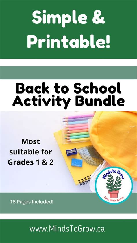 Back To School Activities First Day Of School Quick And Simple