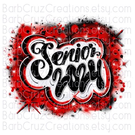 Senior High School Class Of Graduate Airbrush