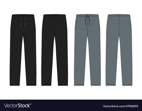 Sports Jersey Pants Template Royalty Free Vector Image