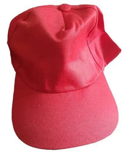 Men Plain Red Cotton Cap For Casual Wear At Rs 24 Piece In Ajmer ID