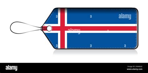 Icelander emoji flag, Label flag of Product made in Iceland Stock Photo ...