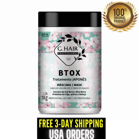 G Hair Btox Japanese Brazilian Hair Treatment Mask Keratin 1Kg 3 Day