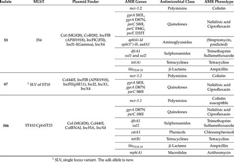 Genetic And Phenotypic Traits Of Mcr Positive Escherichia Coli