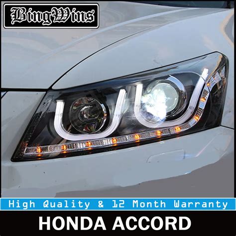 Car Styling For Honda Accord Led Headlights Head Lamp U Angel