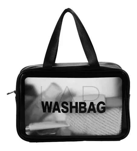 Bolsa Necessaire Transparente Washbag Impermeável Tam Grande MercadoLivre