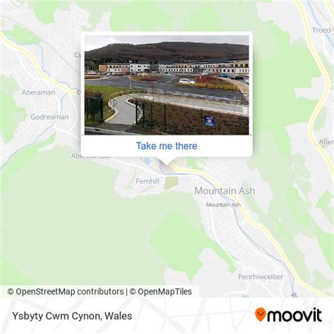 How to get to Ysbyty Cwm Cynon in Rhondda Cynon Taf by bus or train?