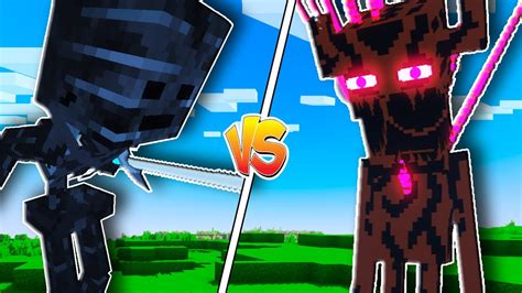 Wither Skeleton Titan Vs Ender Colossus Titan Minecraft Mob Battle