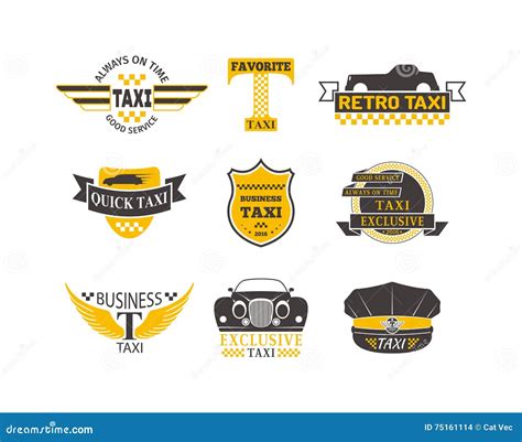 Taxi Logo Badge Vector | CartoonDealer.com #75161114