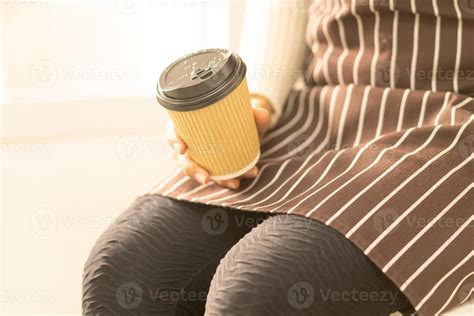 Close Up Hand Holding Hot Coffee Cup Stock Photo At Vecteezy