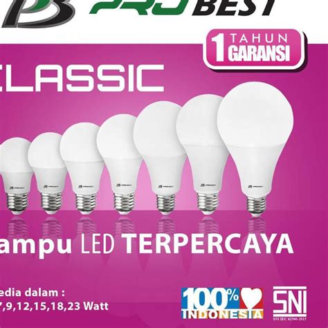 Jual Lampu Led Probest Classic Watt Shopee Indonesia