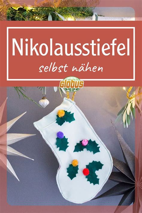 Nikolausstiefel nähen einfache und schnelle Anleitung