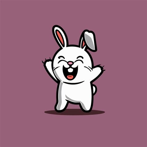 Premium Vector Cute Rabbit Cartoon Vector