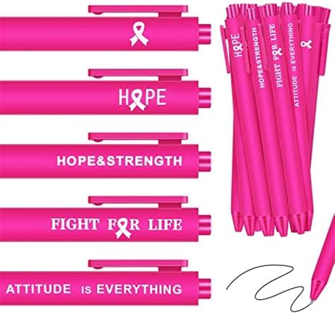 Amazon Breast Cancer Awareness Pens 100 Pcs Pink Ribbon Pens