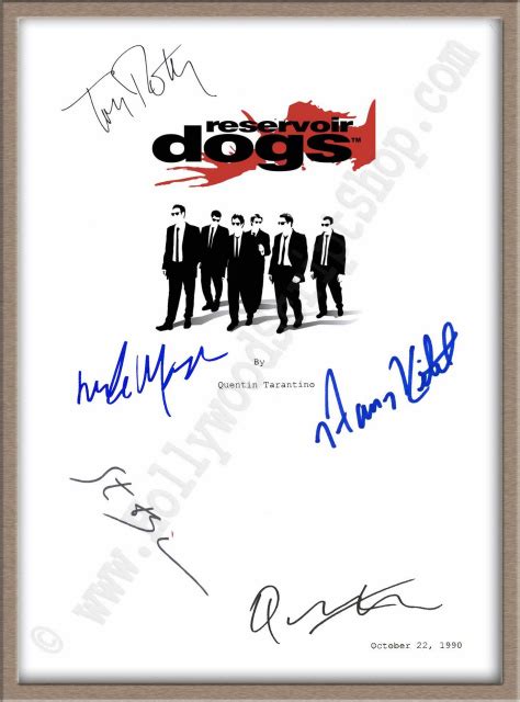 Reservoir Dogs Signed Movie Script | Reservoir Dogs Autographed Script