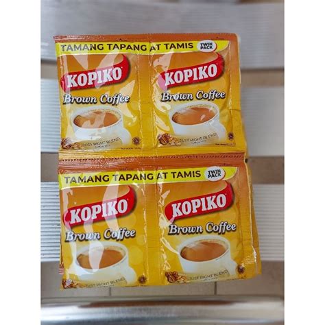 10 PCS KOPIKO BROWN COFFEE TWIN Pack Instant 3in1 Coffee Mix With 10