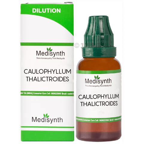 Medisynth Caulophyllum Thalictroides Dilution Buy Bottle Of Ml