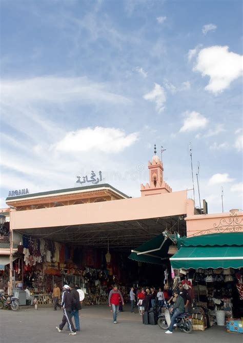 Argana Cafe on Jemaa El Fna Square Editorial Photo - Image of moroccan ...