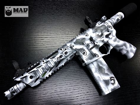 Phase 5 Ar Pistol In Snow Camo Mad Edge Camo Mad Custom Coatingmad