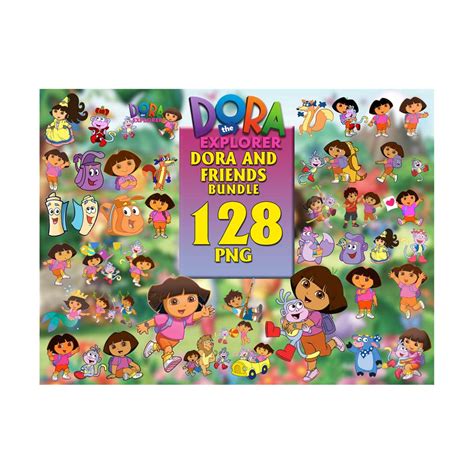 128 Files Dora Of Explorer and Friends Bundle Png, Cartoon S | Inspire ...