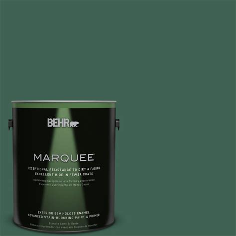 BEHR MARQUEE 1 Gal M430 7 Green Agate Semi Gloss Enamel Exterior