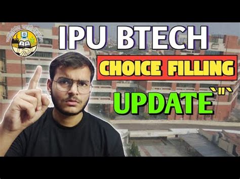 Ipu Btech Choice Filling Update Date Extended Ayush Garg Classes