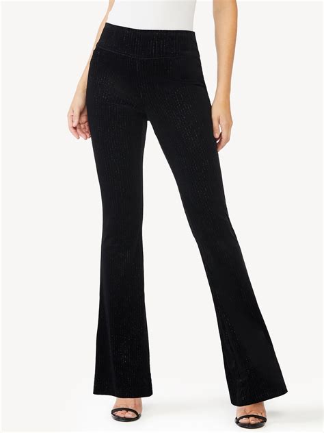 Sofia Jeans Womens Melisa Flare Pull On Velour Pants