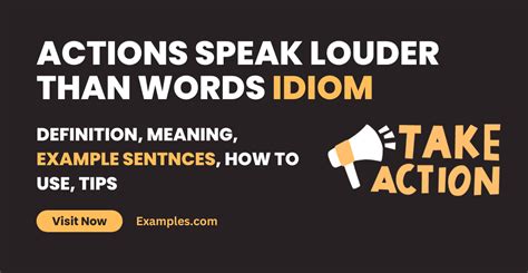 Actions Speak Louder Than Words Idiom 19 Examples How To Use Pdf Tips