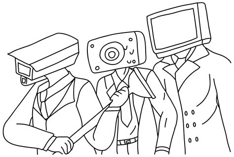 29 Tv Man Coloring Pages