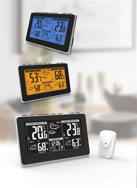 2018 Rf 433mhz Professional Wireless Weather Station Digital Weather