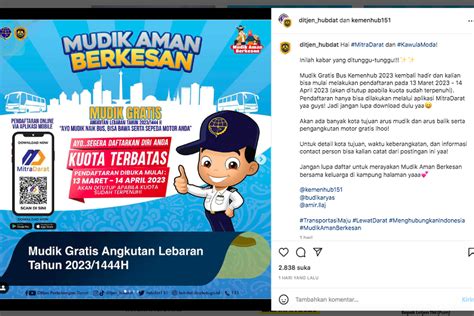 Pendaftaran Mudik Gratis Kemenhub Dibuka Maret Ini Rute Dan Syaratnya