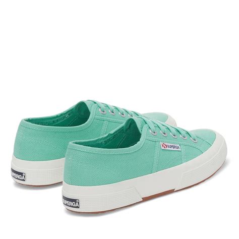 Superga Womens Green Water F Avorio 2750 COTU CLASSIC Shoes